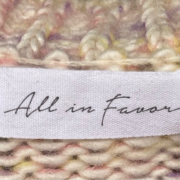 NWT ALL IN FAVOR Small Puff Sleeve Marled
Pastel Knit Sweater - Picture 10 of 11